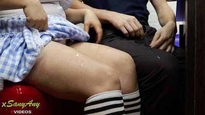 Mlada dijakinja, ki onanira s sošolcem pri domači nalogi-xsanyAny